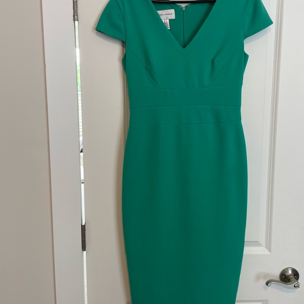 Turquoise Midi Sheath Dress